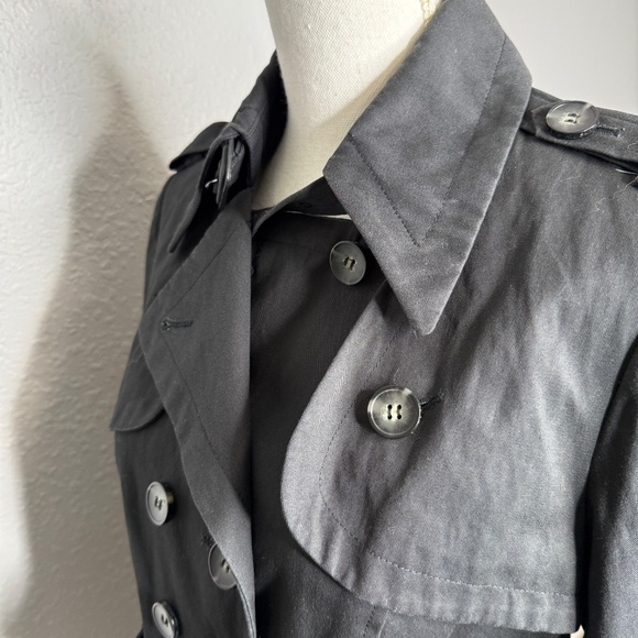 All Saints Black short trench style short coat Jacket -cp - Picture 8 of 16